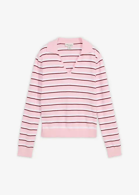 Pull &agrave; col polo, bonprix