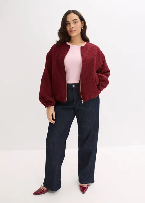 Blouson aus softem Boucl&eacute;garn, bonprix