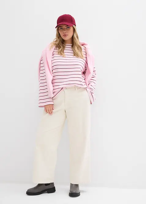 T-shirt manches longues 100% coton, bonprix