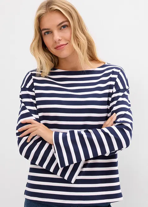 Langarmshirt aus reiner Bio-Baumwolle, bonprix