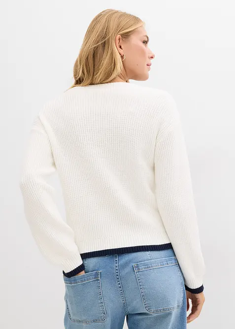 Pull en viscose m&eacute;lang&eacute;e, bonprix