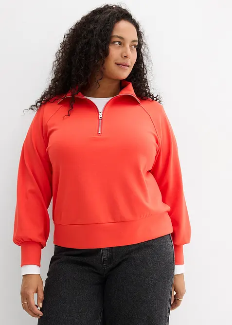 Sweat en mati&egrave;re n&eacute;opr&egrave;ne douce, bonprix