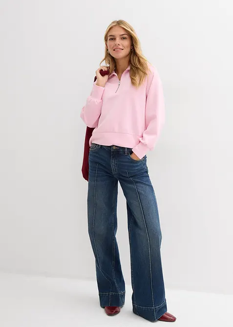 Sweat en mati&egrave;re n&eacute;opr&egrave;ne douce, bonprix