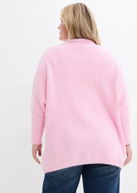 Oversize-Pullover mit Polokragen, bonprix