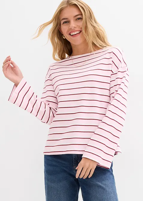 T-shirt manches longues 100% coton, bonprix