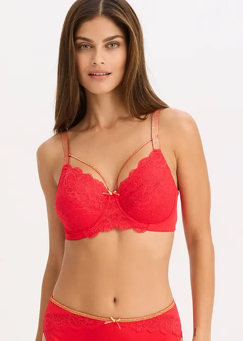 Soutien-gorge minimiseur avec lani&egrave;res brillantes, bonprix