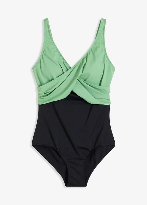 Badeanzug mit Wickeloptik, bonprix