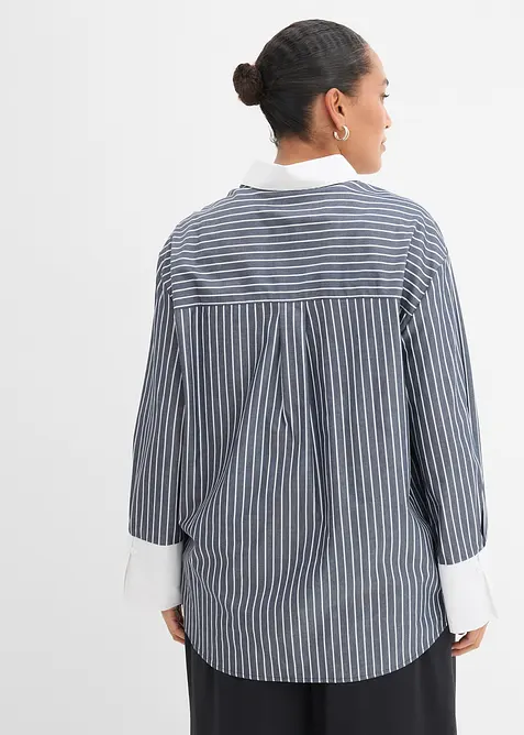 Oversize-Hemd  aus reiner Baumwolle, bonprix