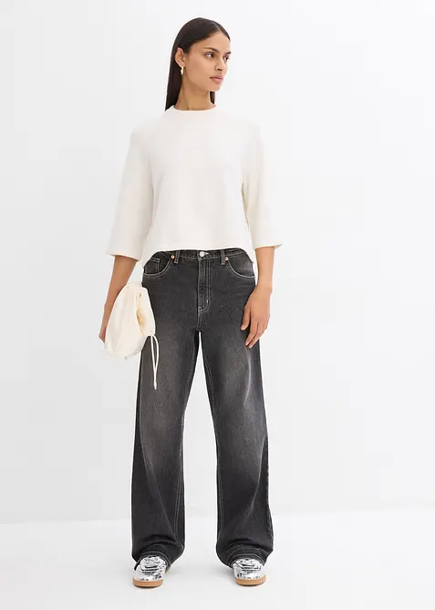 T-shirt oversize en maille, bonprix