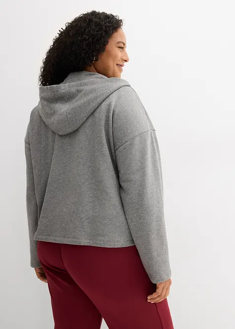 Sweat zipp&eacute; 100% coton, bonprix