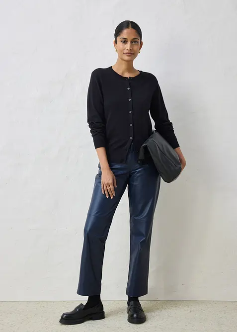 Strickjacke mit Seidenanteil, bonprix