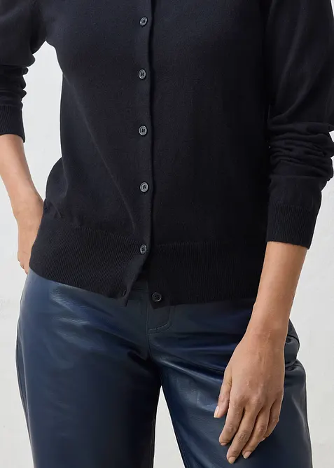 Strickjacke mit Seidenanteil, bonprix