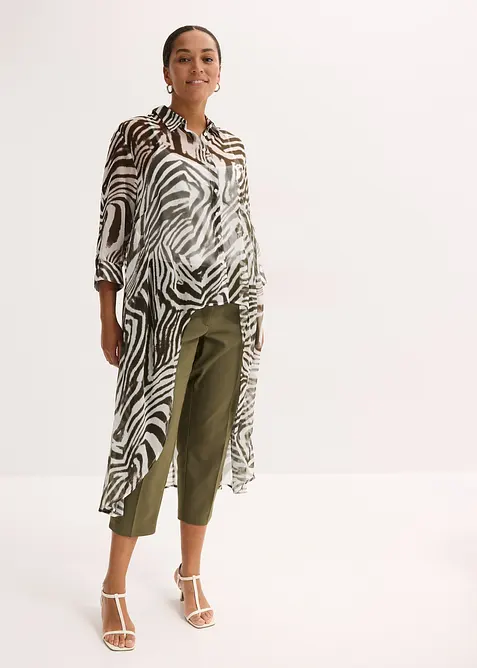 Chiffon-Longbluse, bonprix
