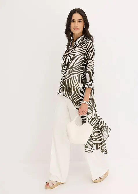 Chiffon- Longbluse, bonprix