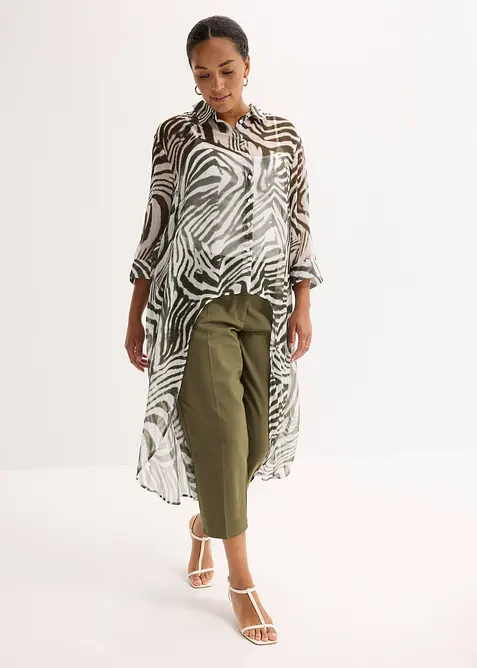 Chiffon-Longbluse, bonprix