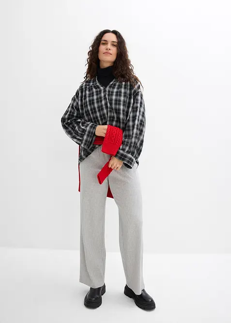 Jersey-Hose aus Rippe (2er Pack), bonprix