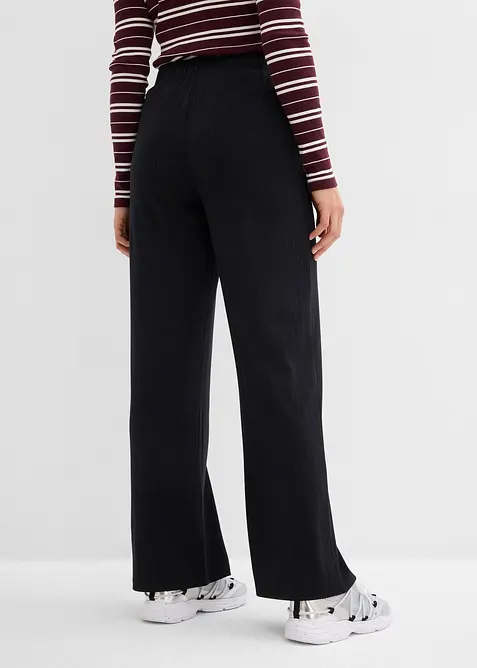 Lot de 2&nbsp;pantalons en jersey c&ocirc;tel&eacute;, bonprix