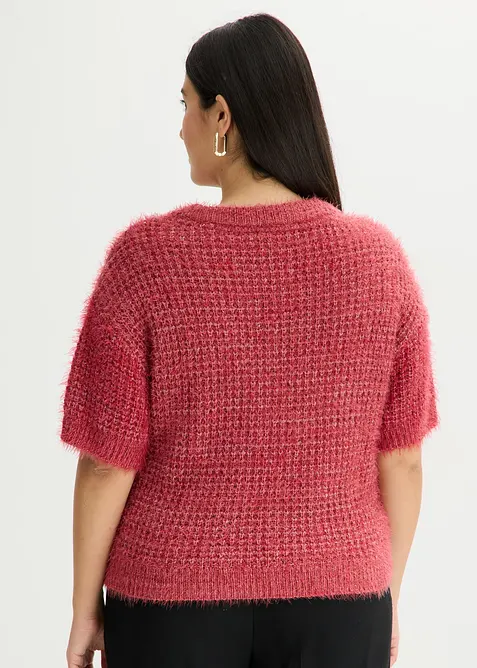 Grobstrick-Pullover mit Federgarn, bonprix