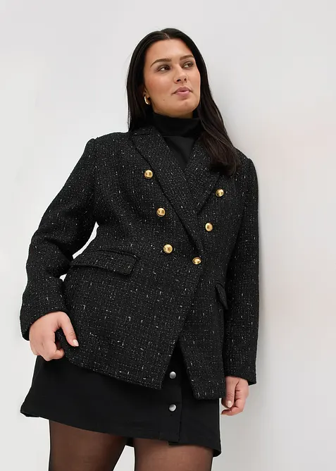 zweireihiger Boucl&eacute;-Blazer, bonprix