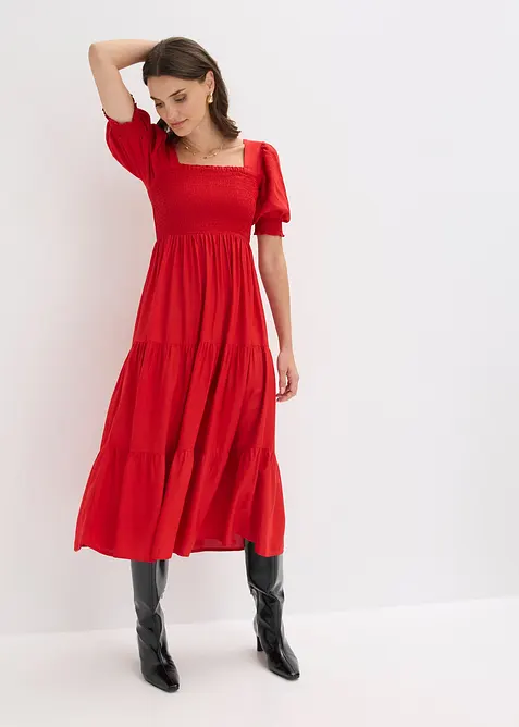 Midikleid aus reiner Viskose, bonprix