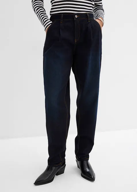 Barrel-Jeans, Mid Waist, Stretch, bonprix