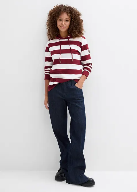 Sweat-shirt &agrave; capuche 100% coton, bonprix