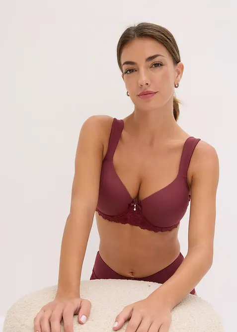 Soutien-gorge &agrave; coques et bretelles rembourr&eacute;es, bonprix