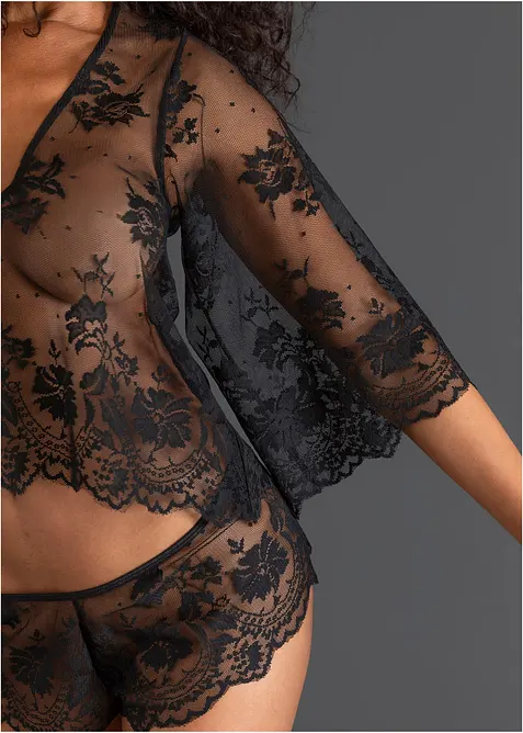 Top &agrave; manches longues + shorty (Ens. 2 pces.), bonprix