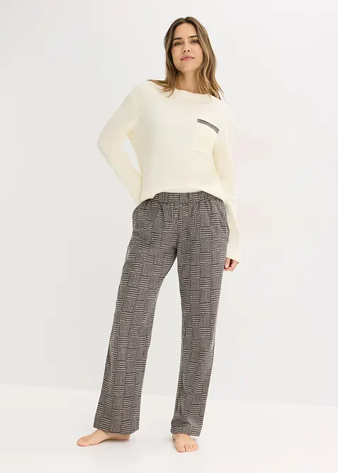 Pyjama aus weicher Baumwolle, bonprix
