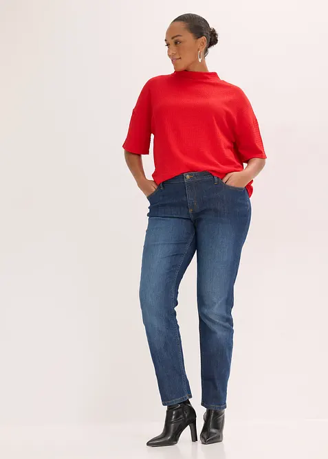 Shirt aus strukturiertem Cr&ecirc;pe, bonprix