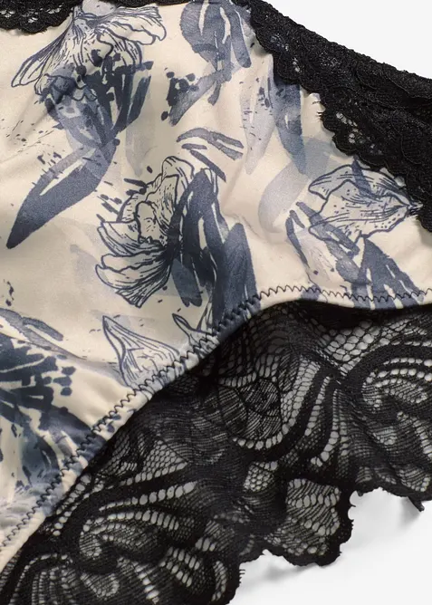 Slip aus bedrucktem Satin, bonprix