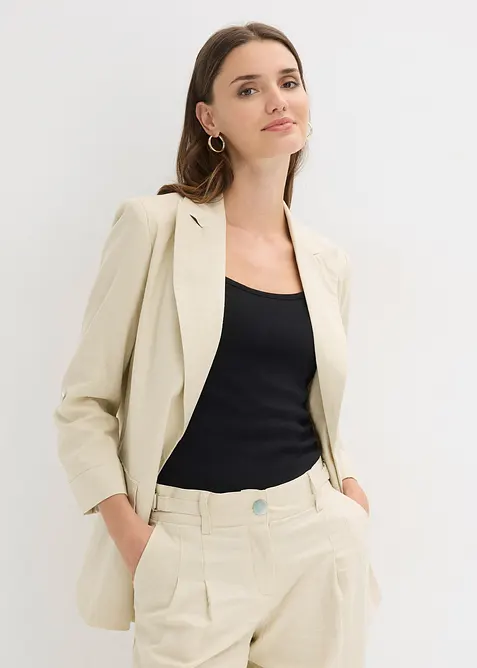 Blazer aus Leinen-Mix, bonprix