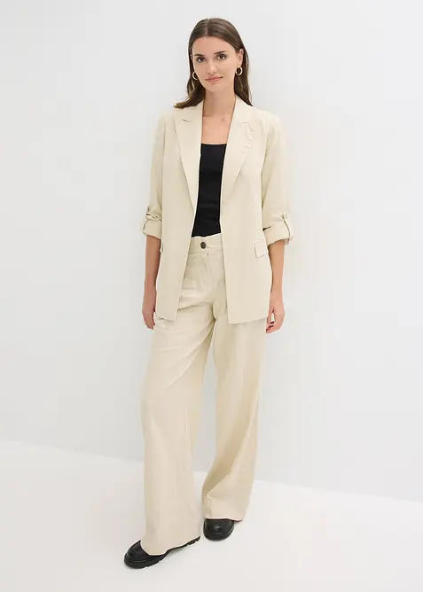 Blazer aus Leinen-Mix, bonprix