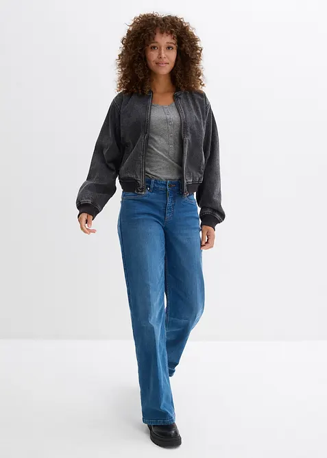 T-Shirt aus Baumwoll-Viskose-Mix, bonprix