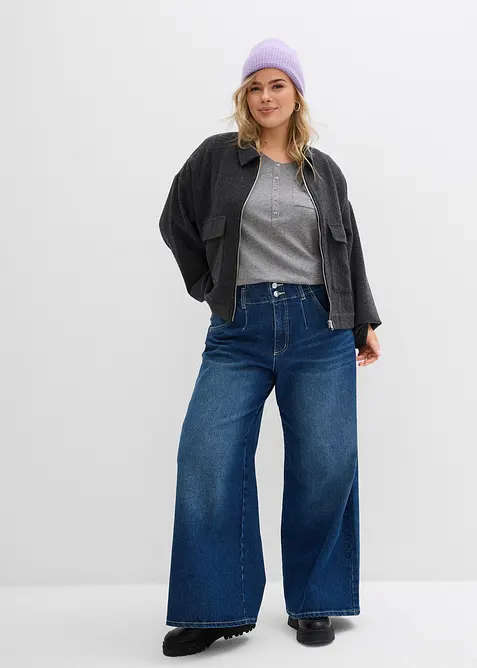 T-shirt en coton et viscose, bonprix