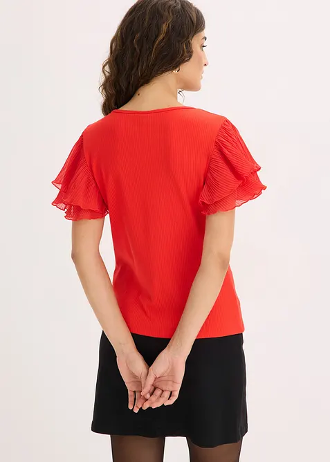 T-shirt &agrave; volants, bonprix