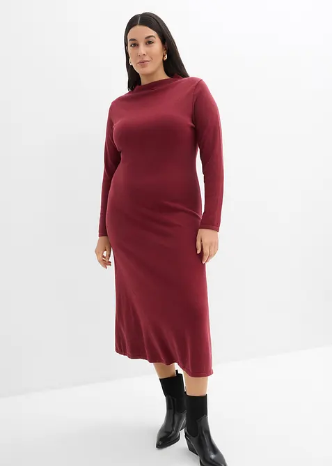 Feinstrick-Maxikleid mit Kaschmiranteil, bonprix