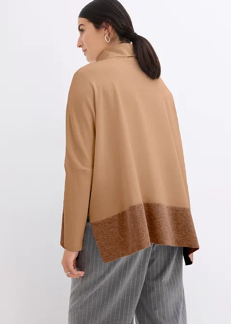 Pull poncho en fine maille, bonprix