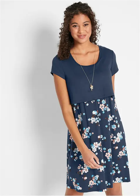 2-in-1 Umstands- und Stillkleid aus aus Viskose-Jersey, bonprix