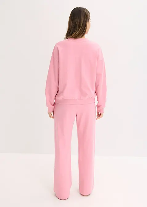 Sweat Hausanzug mit Biesen, bonprix