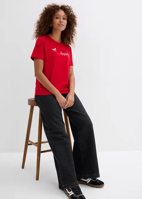 T-Shirt aus reiner Baumwolle, bonprix