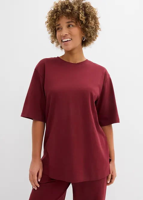 T-shirt long en interlock, bonprix