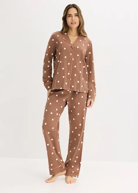 Pyjama aus weicher Baumwolle, bonprix