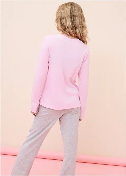 Langarmshirt aus reiner Bio-Baumwolle (5er Pack), bonprix