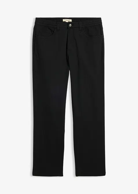 Relaxed Fit Stretch-Hose mit Dehnbund, Straight, bonprix