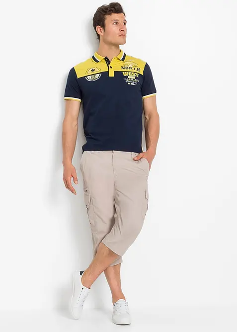 Bermuda long poches cargo regular 100% coton, bonprix