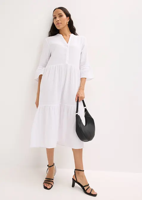 Robe longue en gaze de coton douce, bonprix
