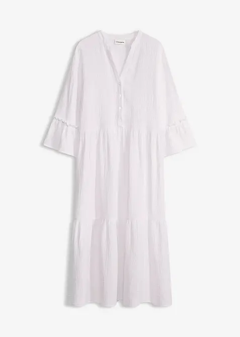 Robe longue en gaze de coton douce, bonprix