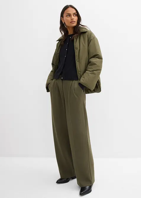 Strickjacke mit Zierkn&ouml;pfen aus Woll-Mix, bonprix