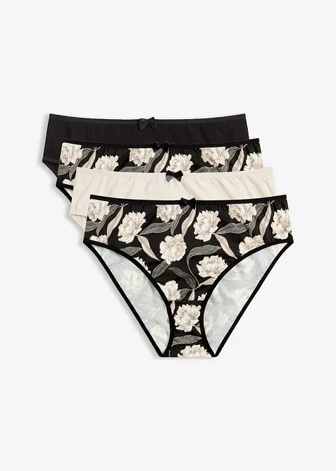 Lot de 4 slips Maxi confortables, bonprix